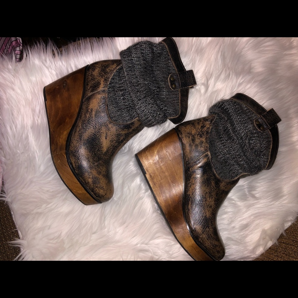 Bed Stu wedge booties